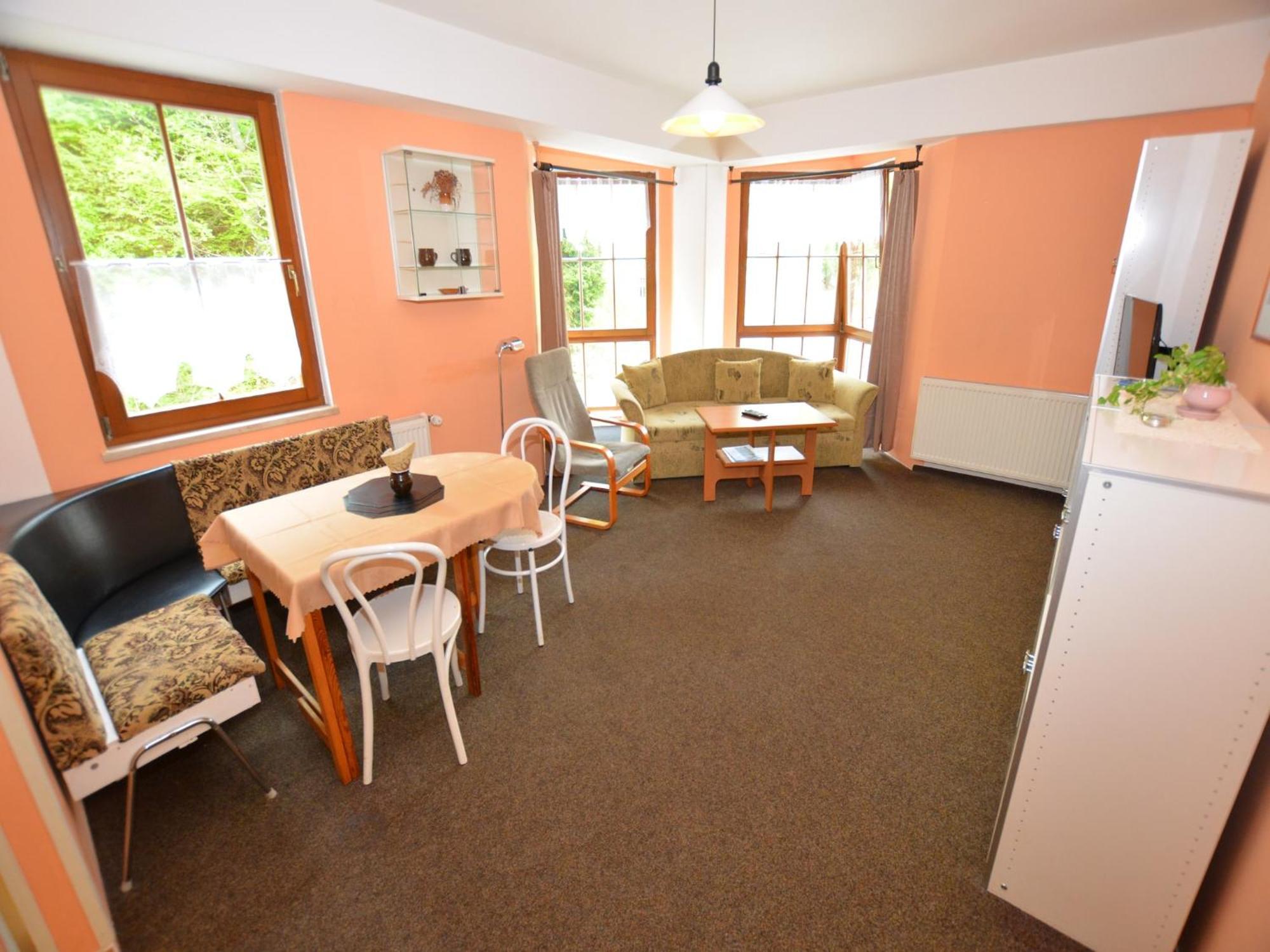 Snug Apartment In Jachymov Near Ski Area Bagian luar foto